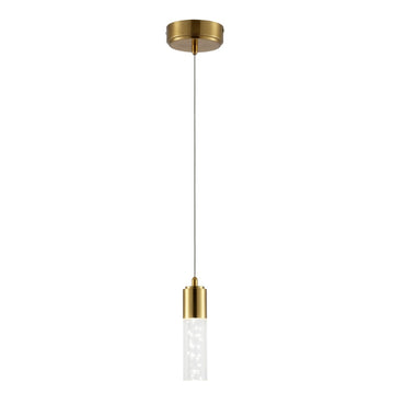 Bolha 4.75" Bubble Acrylic/Iron Modern Minimalist Integrated LED Pendant - JONATHAN Y